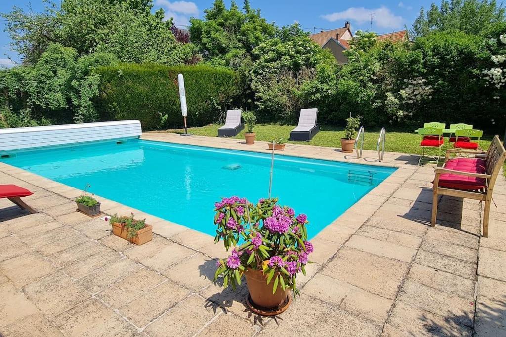 Alsace Bas-Rhin Logis Independant Avec Piscine Privee Alteckendorf Exterior foto